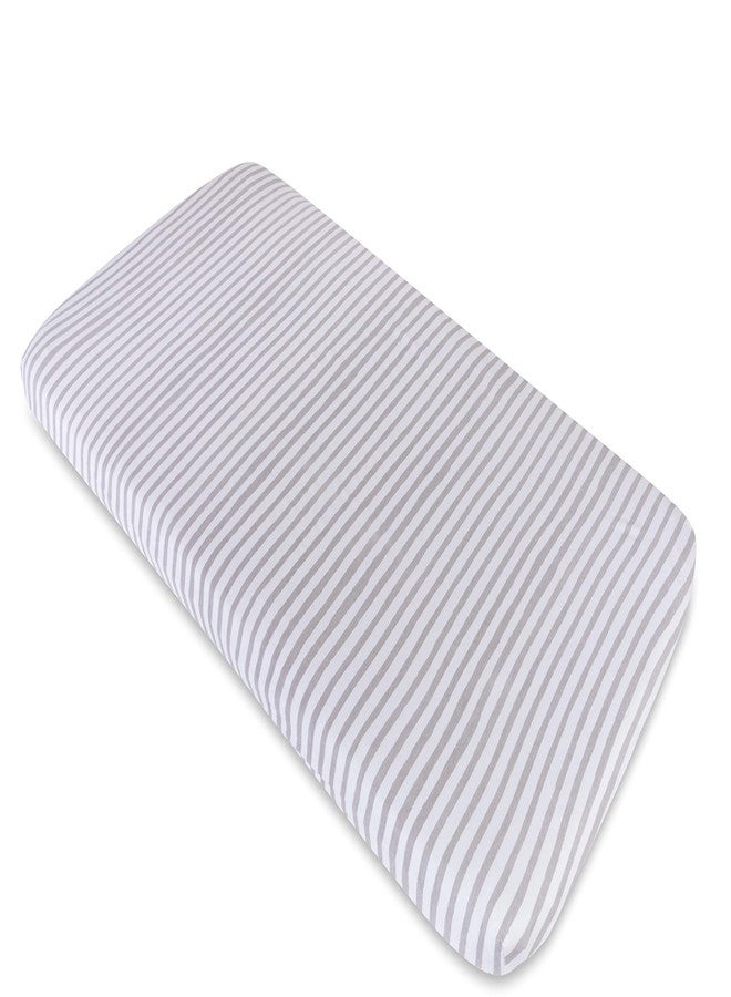 Ely's & Co. Waterproof Changing Pad Covers | Cradles Sheets 2 Pack - 100% Jersey Cotton with Waterproof Liner - Neutral Taupe Grey for Baby Girls and Boys, Newborn Essentials - Image 5